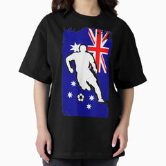 Australia Soccer Jersey - Australian Flag _ Football Futbol Oversized T-Shirt