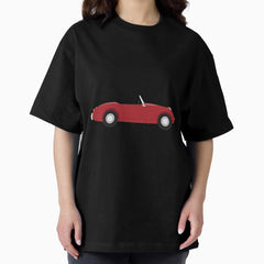 Austin Healey Sprite MK1 'Frogeye/Bugeye' Sports Classic Car (Cherry Red) Oversized T-Shirt