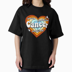 Cancer Traits Sparkling Heart Oversized T-Shirt