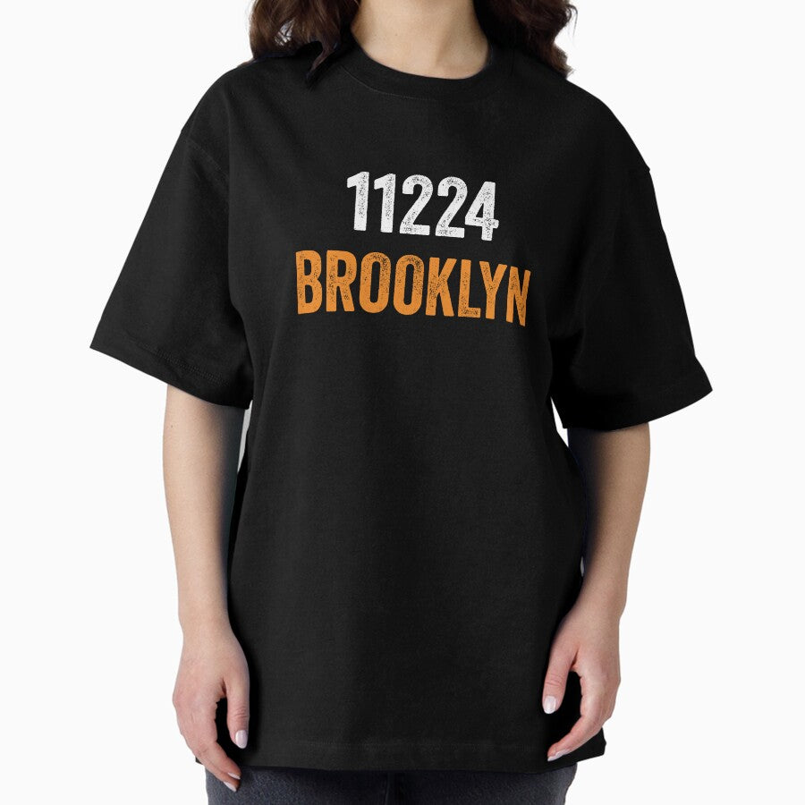 11224 Brooklyn Zip Code Oversized T-Shirt