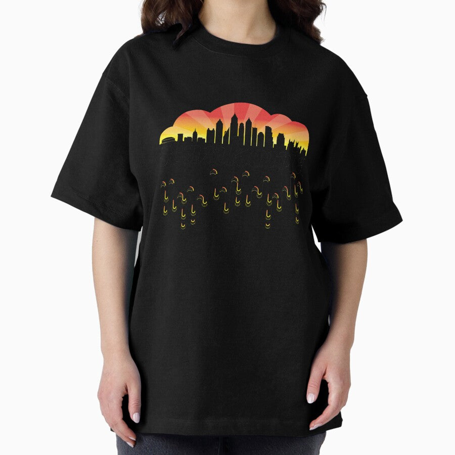 Atlanta Skyline, Stankonia. Oversized T-Shirt