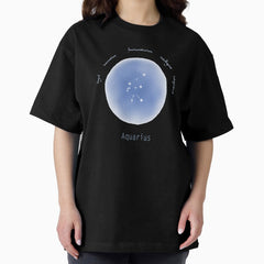 Aquarius, Zodiac Series Oversized T-Shirt