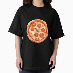 Veggie Delight Pizza Party Oversized T-Shirt