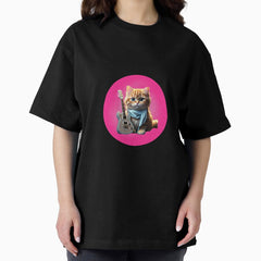 Taylor Swift Cat Oversized T Shirt