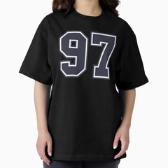 97 Sports Number Ninety-Seven Oversized T-Shirt