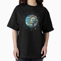 ZODIAC Leo - Astrological LEO - LEO - ZODIAC sign - Van Gogh style - 9 Oversized T-Shirt