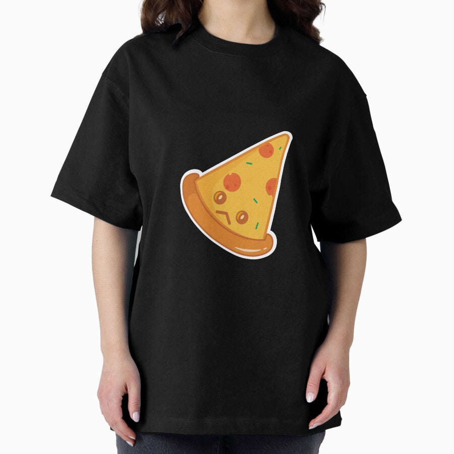 Pizza cute food Oversized T-Shirt