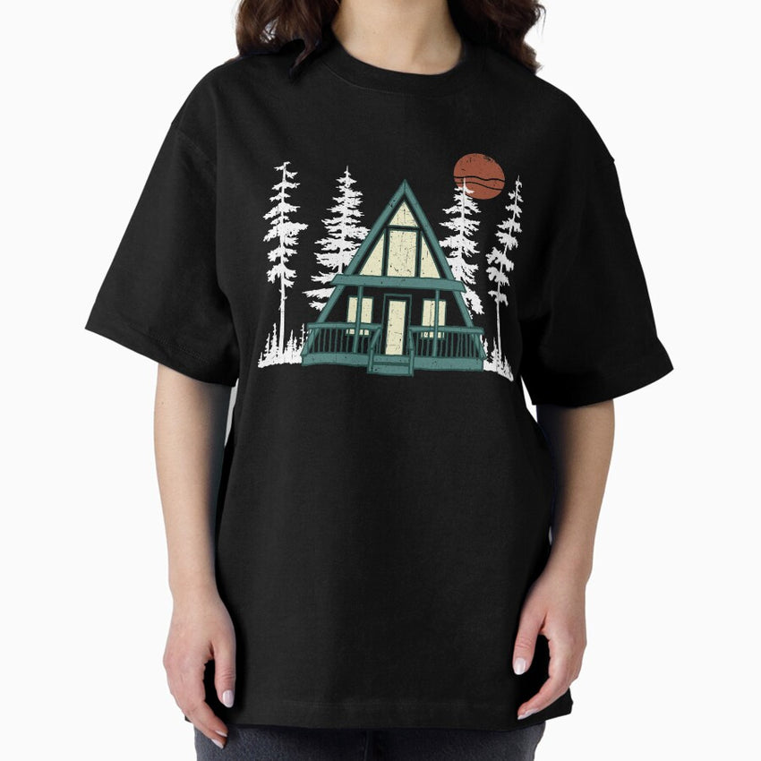 A Frame with Pine Trees Oversized T-Shirt