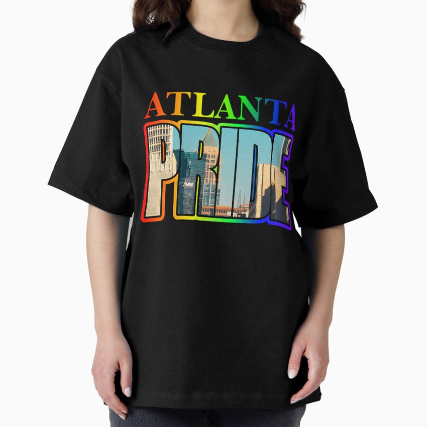 Atlanta Pride Cityscape Oversized T-Shirt