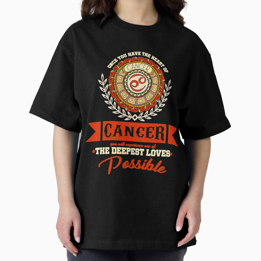 a zodiac sign test Cancer Zodiac Sign Oversized T-Shirt