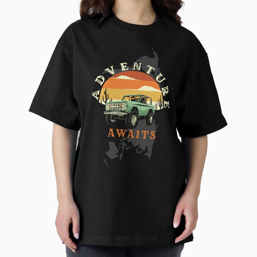 Adventrure Awaits Oversized T Shirt