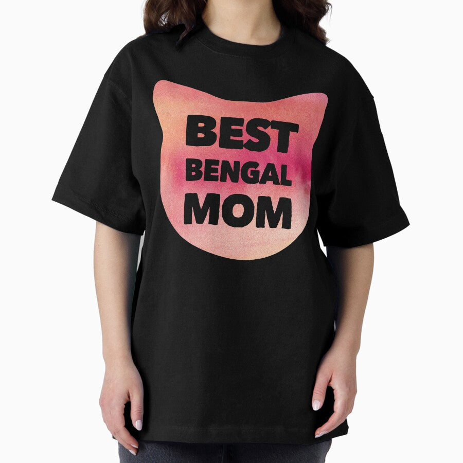 Best Bengal Mom - Red Oversized T-Shirt