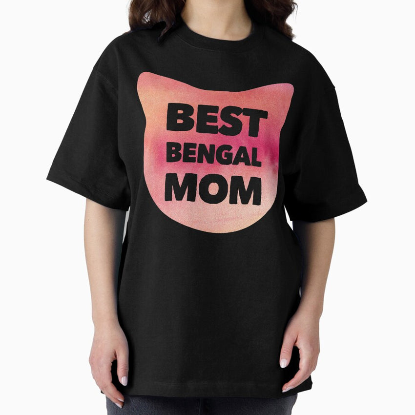 Best Bengal Mom - Red Oversized T-Shirt