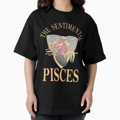 Pisces Zodiac Sign, Astrology, Astrological Sign Oversized T-Shirt