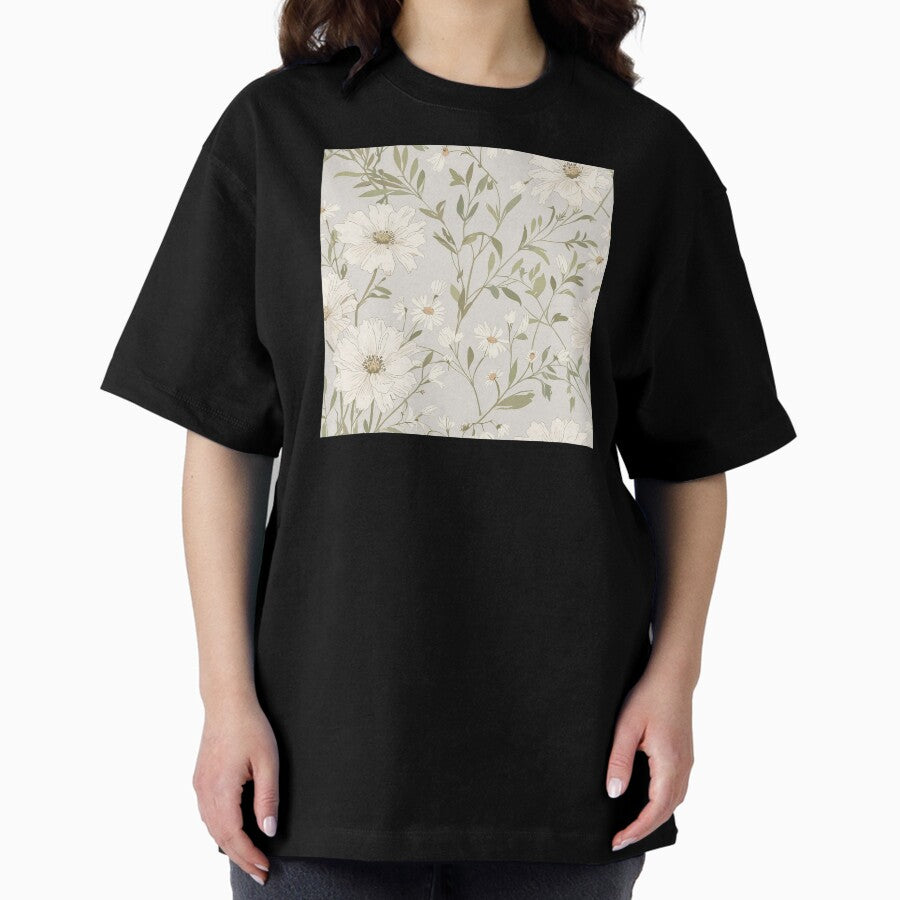 Aesthetic Flower Oversized T Shirt