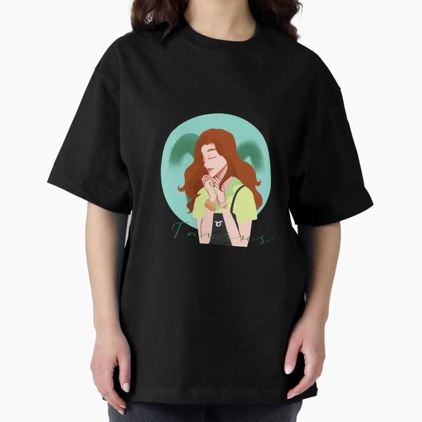 Taurus Vibes Illustration Oversized T-Shirt