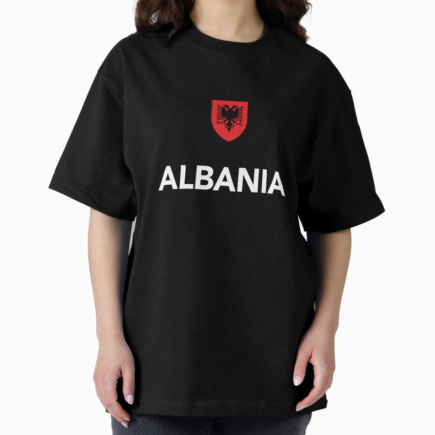 Albania Albanian Football Soccer Oversized T-Shirt