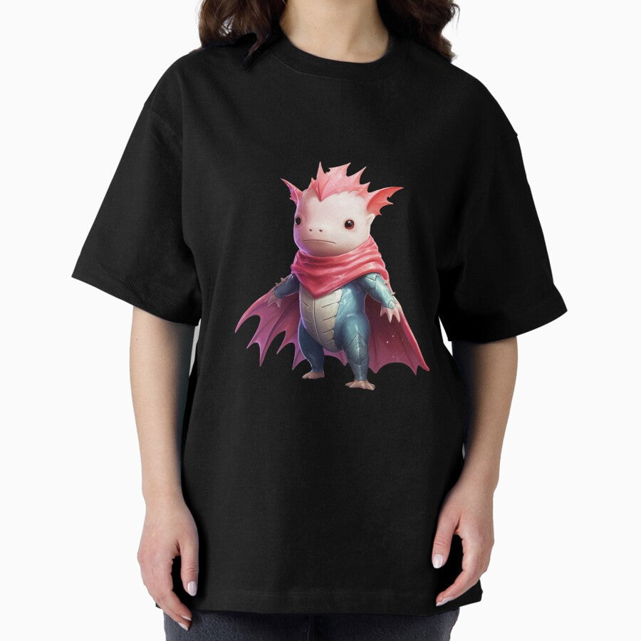Axolotl Superhero Oversized T-Shirt