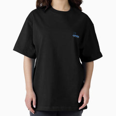1967 Classic Blue Sports Car Oversized T-Shirt