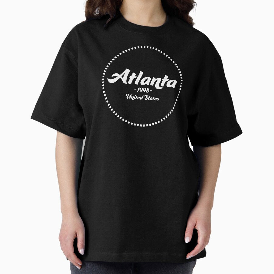 Atlanta circle design Oversized T-Shirt