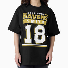 Baltimore Ravensss Smith 18 Edition Varsity Oversized T-Shirt