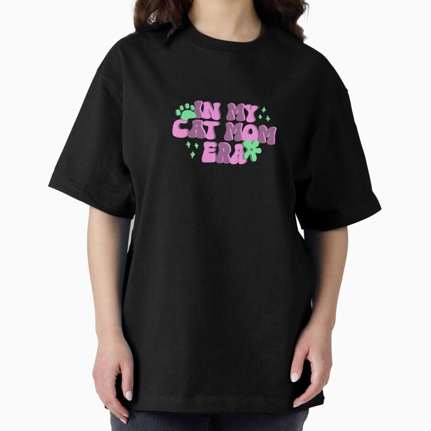 Cat Mom Era Oversized T-Shirt