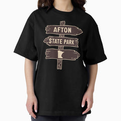 Afton State Park Minnesota Mn Trail Marker Trailhead Sign Oversized T Shirt