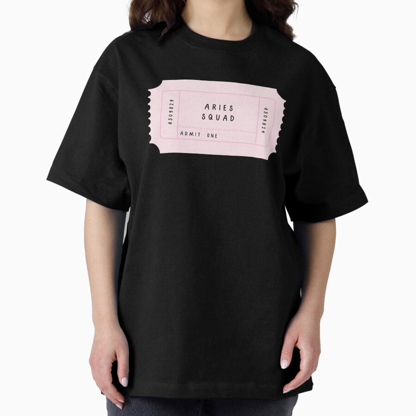 Aries Squad Ticket Oversized T Shirt