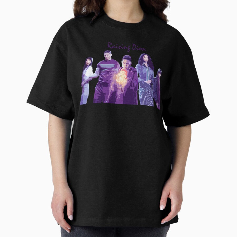 Raising Dion Illustration art Oversized T-Shirt
