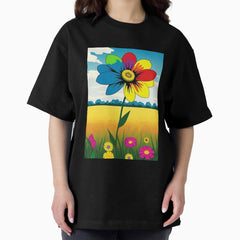 Giant Flower Oversized T-Shirt