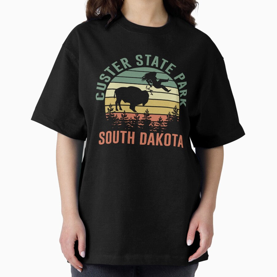 Custer State Park South Dakota Oversized T Shirt
