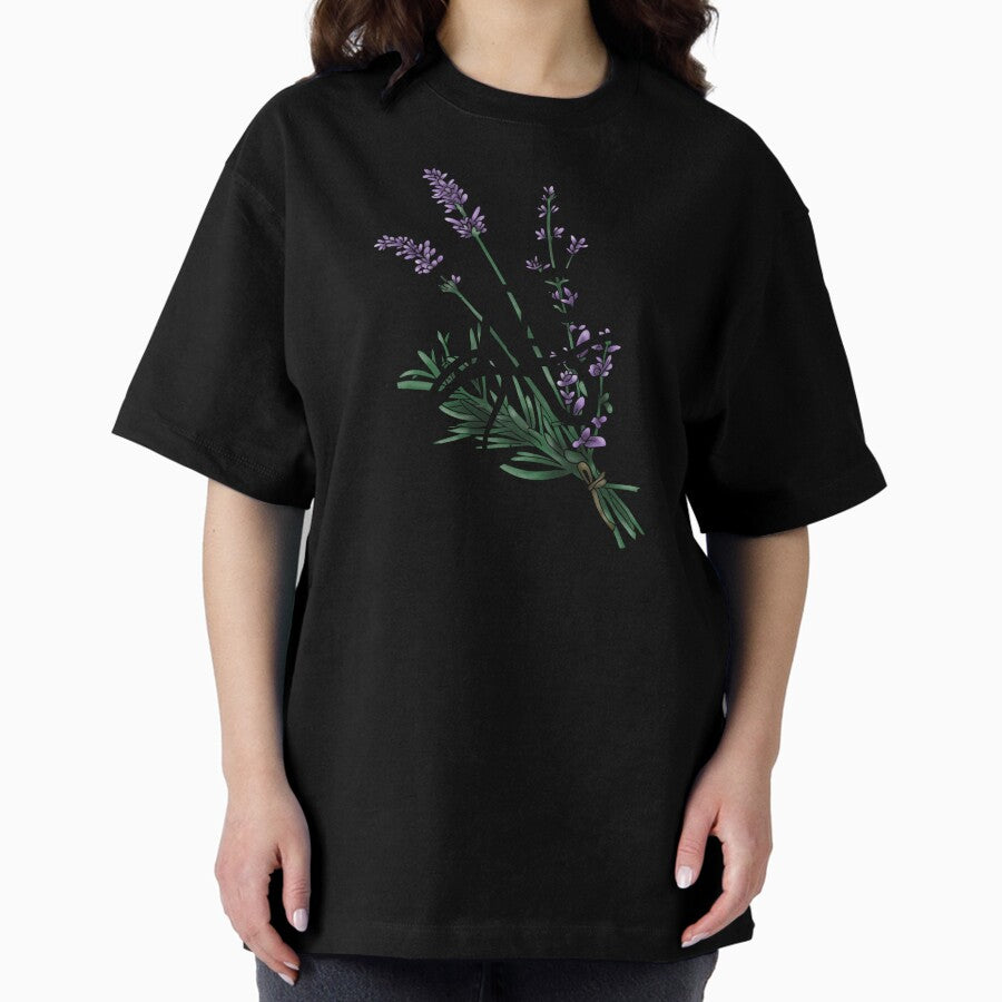 Gemini Zodiac floral Oversized T-Shirt