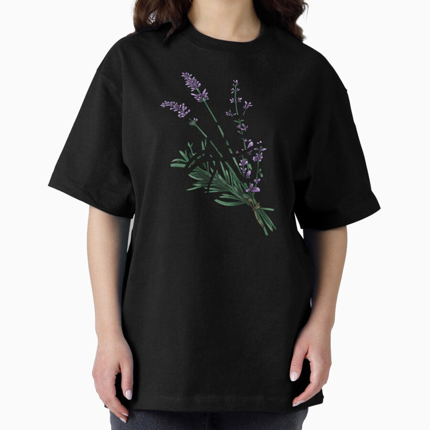 Gemini Zodiac floral Oversized T-Shirt