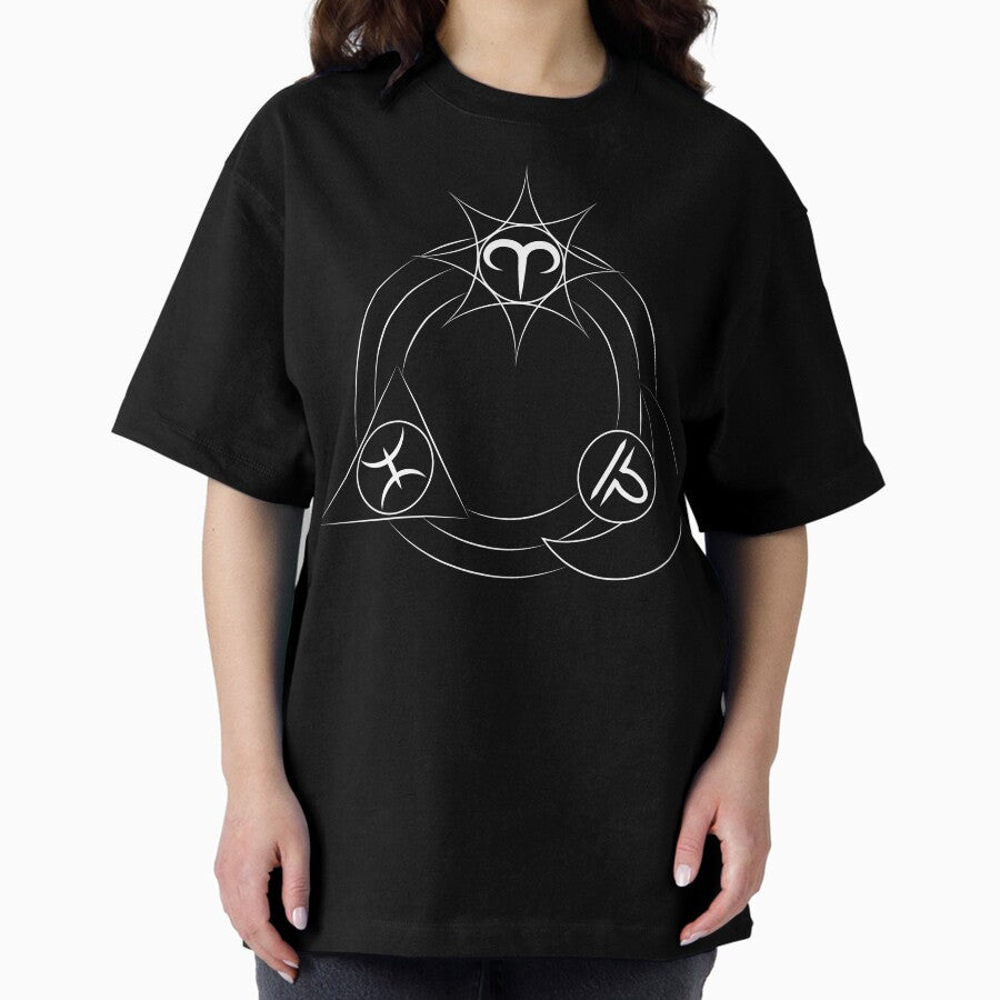 Aries Libra Pisces Oversized T-Shirt
