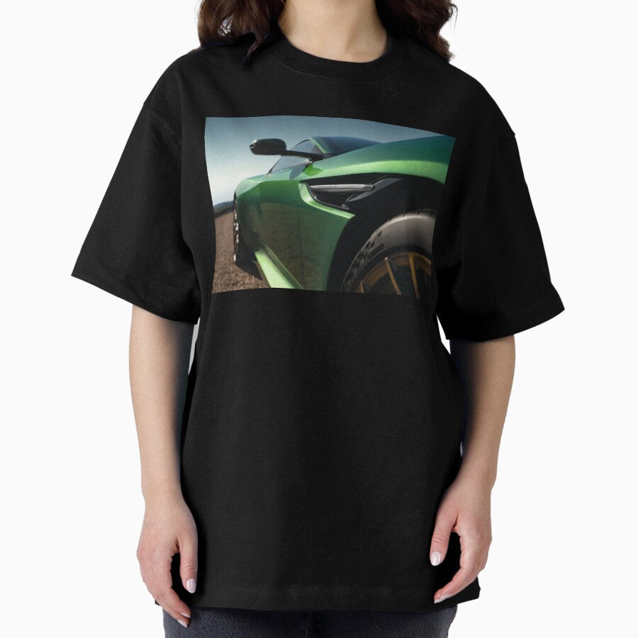 Aston Martin Db12 2024 Green Premium Photo Poster Ii Oversized T Shirt