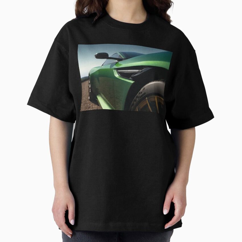 Aston Martin Db12 2024 Green Premium Photo Poster Ii Oversized T Shirt