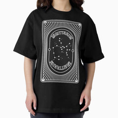 Sagittarius Zodiac Tarot Print Oversized T-Shirt