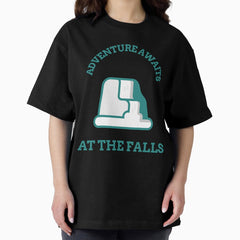 Adventure Awaits At The Falls Waterfall Hiking Oversized T Shirt