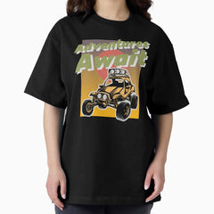 Adventures Await Outdoor Design Oversized T Shirt