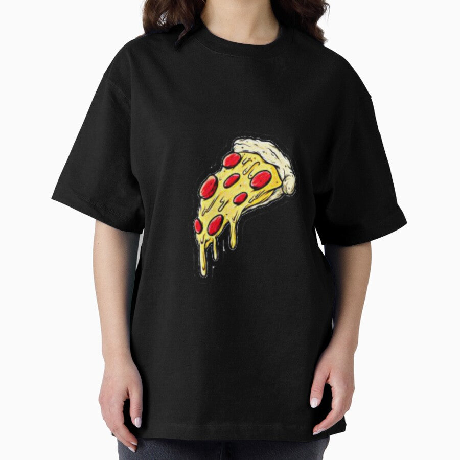 Pop Art | Cheesy Pizza Oversized T-Shirt
