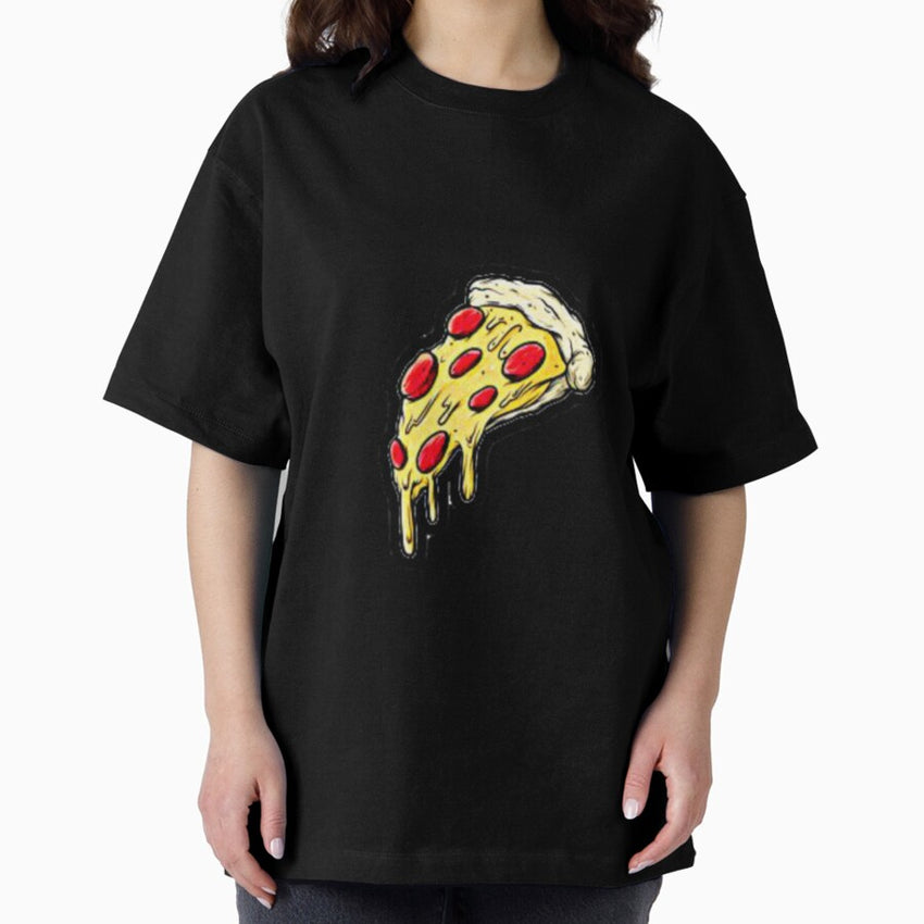 Pop Art | Cheesy Pizza Oversized T-Shirt
