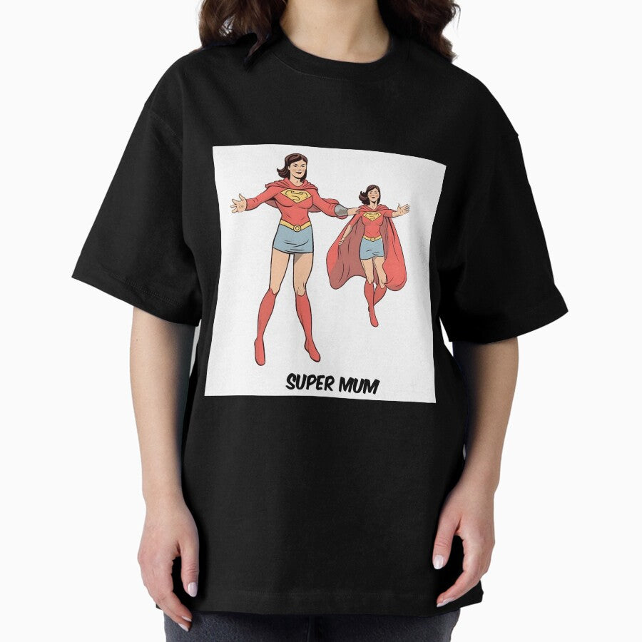 Celebrate Mom's Superpowers with this Superhero Comic Strip Oversized T-Shirt