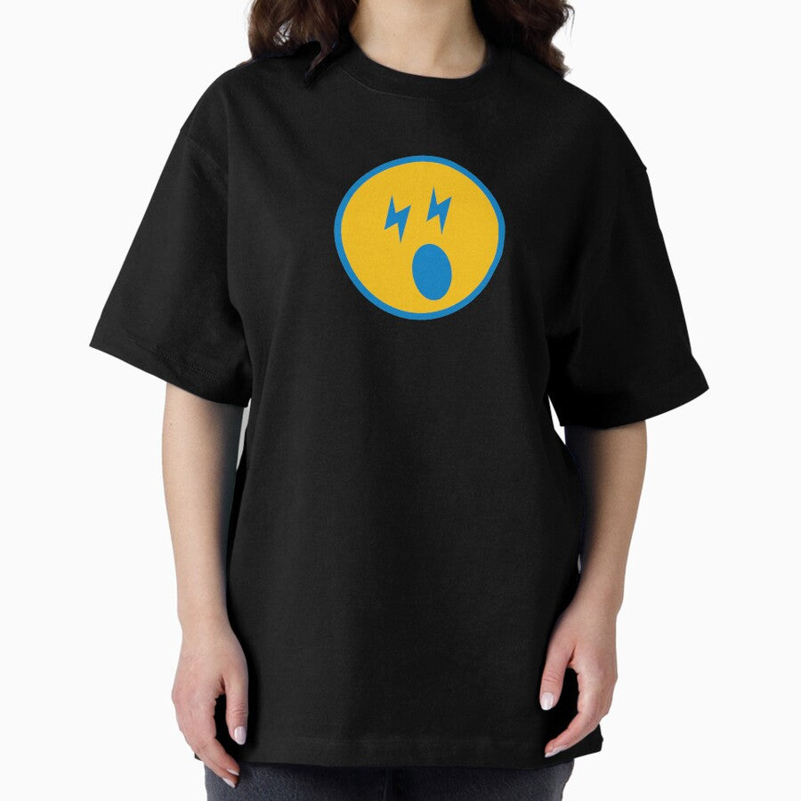 Chargers Surprised Emoji Oversized T Shirt