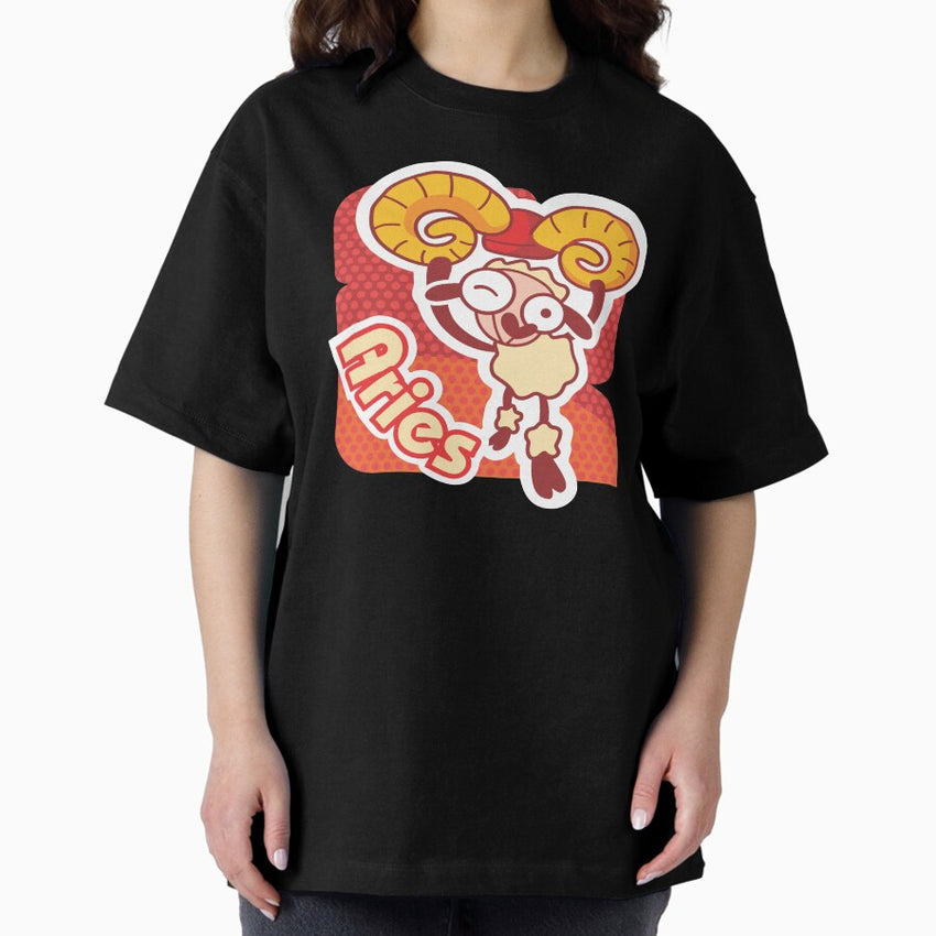 A Zodiac Sign Test - Aries Oversized T-Shirt