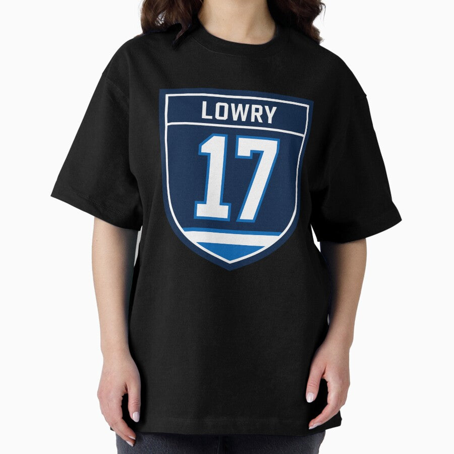 Adam Lowry Winnipeg #17 emblem Oversized T-Shirt