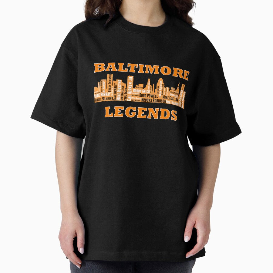 Baltimore Legends Skyline - Baseball Oversized T-Shirt