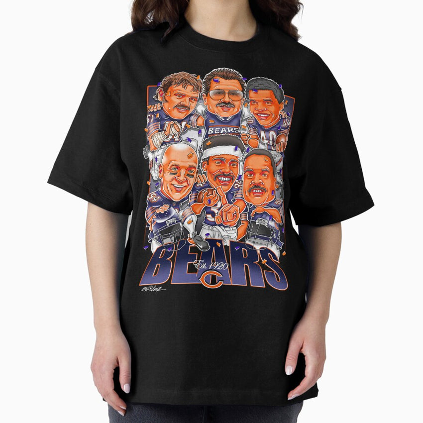 Chicago Bears greatest players - NFL Oversized T-Shirt