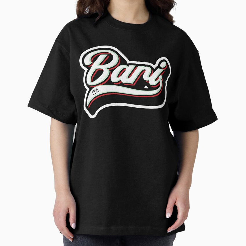 Bari City Apulia Puglia Italy Oversized T-Shirt