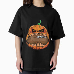 American Football On Halloween Oversized T Shirt