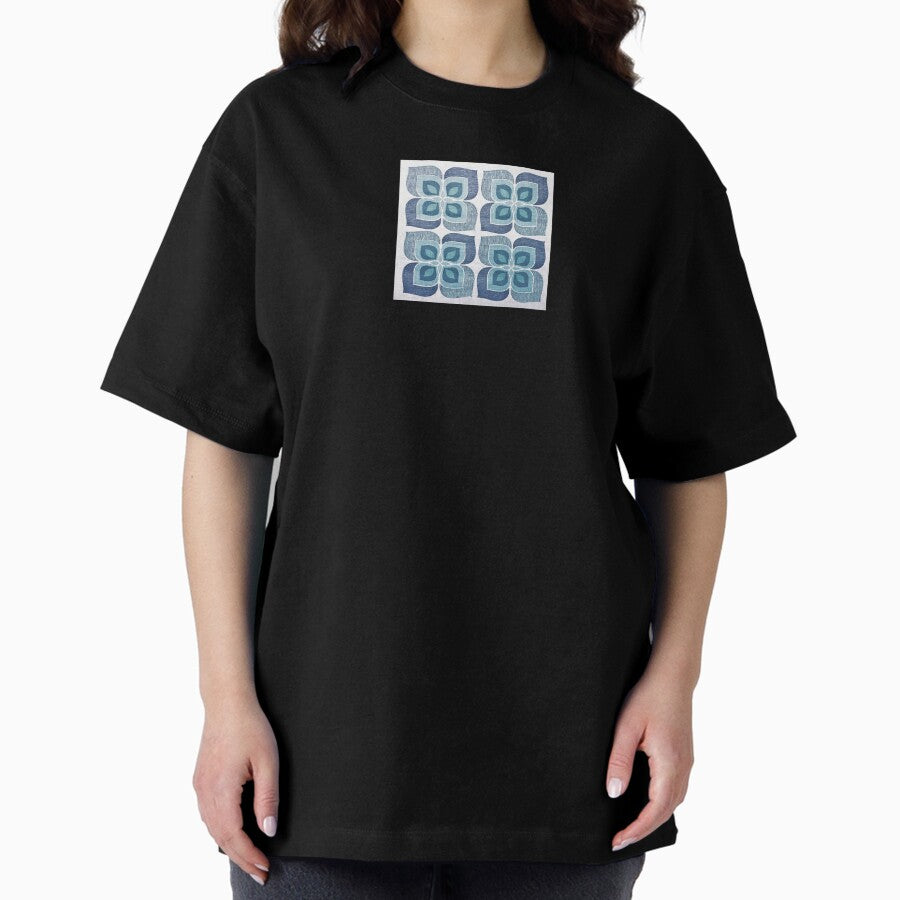 Vintage Wallpaper / Modern Art Oversized T-Shirt